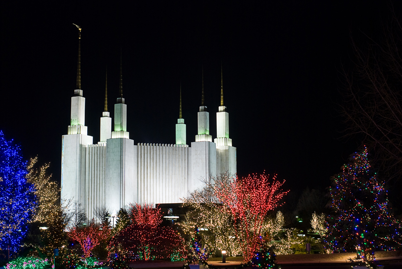 Mormon Church Washington Dc Christmas Light